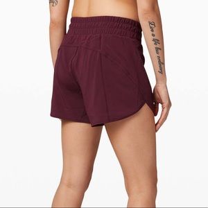 Lululemon track that short 5” size 4 maroon
